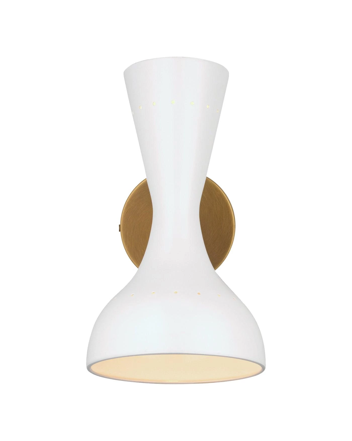 Antique Brass White Pisa Wall Sconce 4 Antique Brass White Pisa Wall Sconce - Image 4