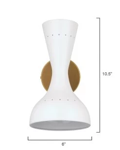 Antique Brass White Pisa Wall Sconce 12 Antique Brass White Pisa Wall Sconce -Jamie Young Store loomlan antique brass white pisa wall sconce jamie young wall sconces 6 33037943865557