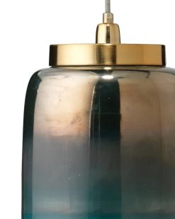 Aqua Dark Blue Glass Vapor Pendant -Jamie Young Store loomlan aqua dark blue glass vapor pendant jamie young pendants 3 33038013366485