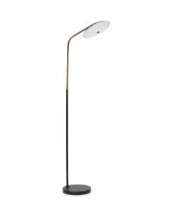 Black Brass Marvin Floor Lamp