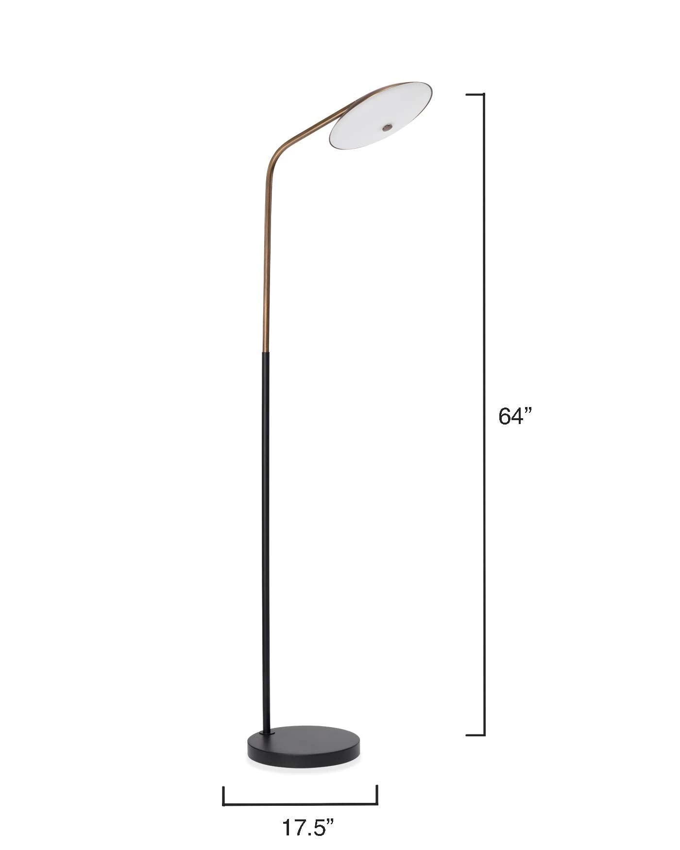 Black Brass Marvin Floor Lamp 3 Black Brass Marvin Floor Lamp - Image 3