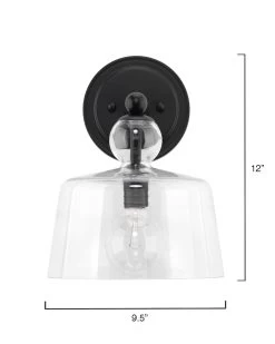 Black Hudson Wall Sconce -Jamie Young Store loomlan black hudson wall sconce jamie young wall sconces 7 33038274494677