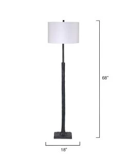 Black Polyresin Humble Floor Lamp -Jamie Young Store loomlan black polyresin humble floor lamp jamie young floor lamps 4 33038204207317