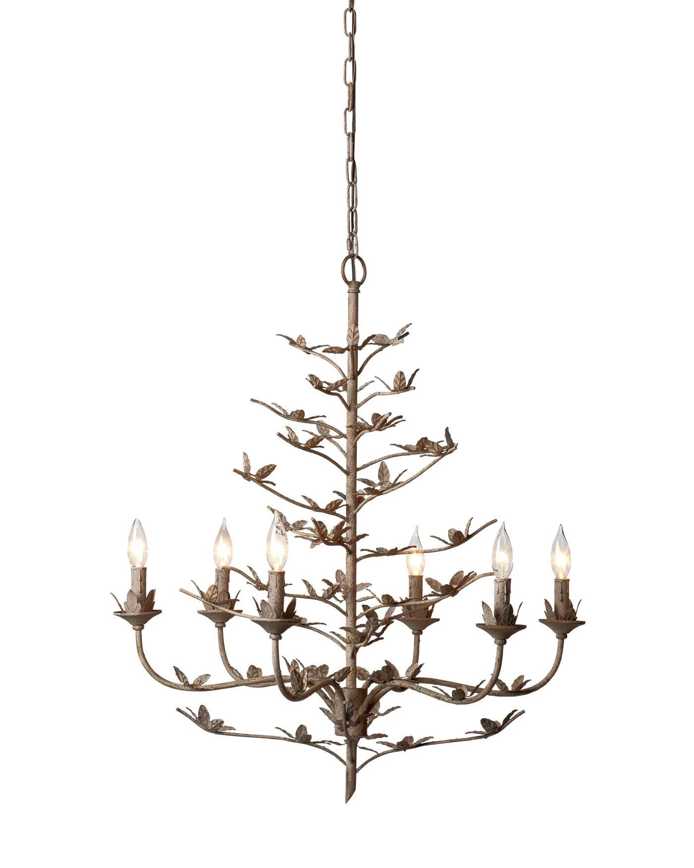 Blooming Candle Style Antiqued Crystal Chandelier 1 Blooming Candle Style Antiqued Crystal Chandelier