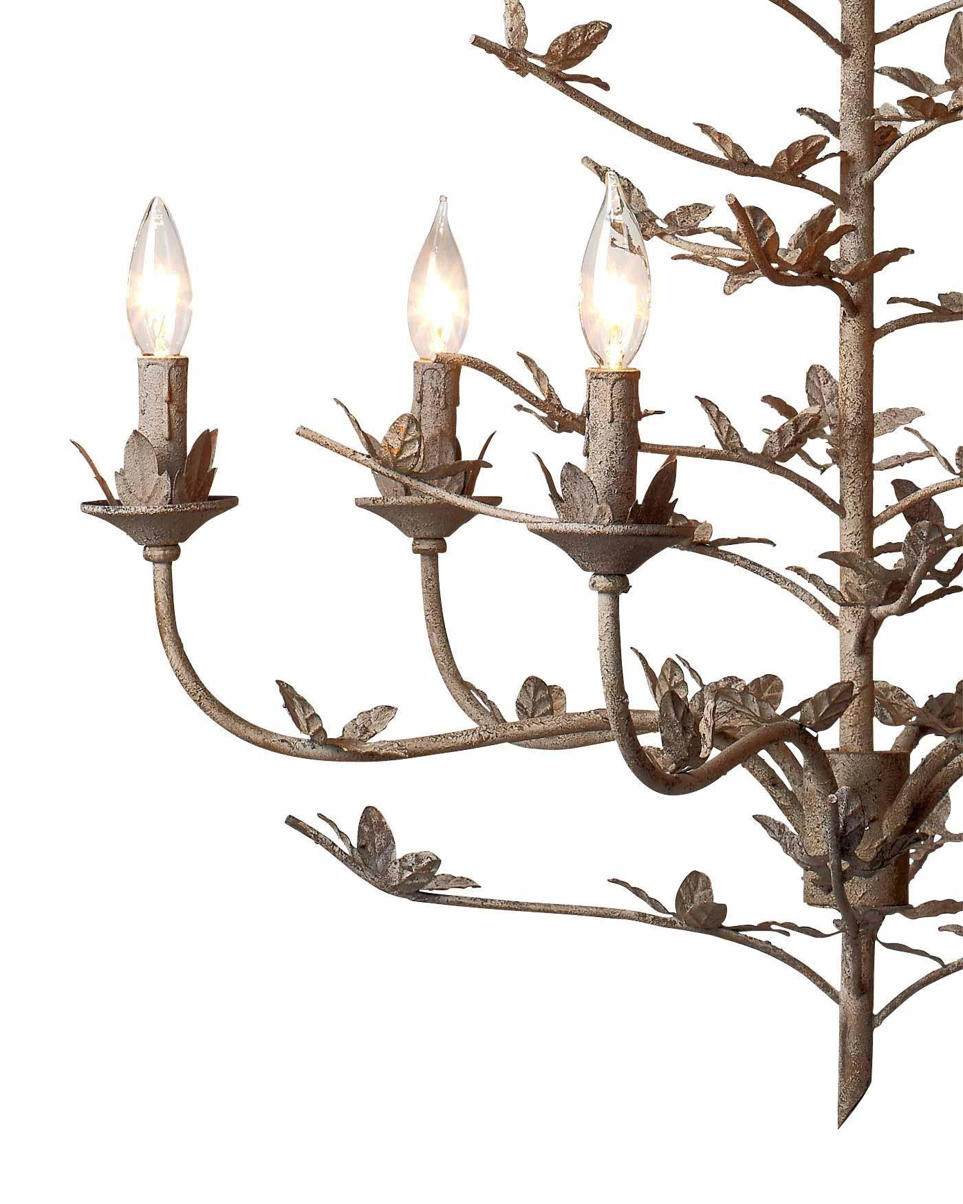 Blooming Candle Style Antiqued Crystal Chandelier 2 Blooming Candle Style Antiqued Crystal Chandelier - Image 2