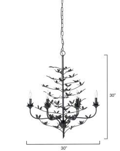 Blooming Candle Style Black Crystal Chandelier -Jamie Young Store loomlan blooming candle style black crystal chandelier jamie young chandeliers 6 33037955891413
