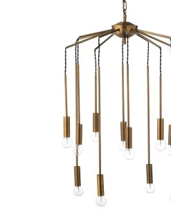 Brass Aluminum Cascade Pendant -Jamie Young Store loomlan brass aluminum cascade pendant jamie young pendants 3 33037959495893