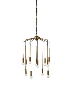 Brass Aluminum Cascade Pendant -Jamie Young Store loomlan brass aluminum cascade pendant jamie young pendants 4 33037959954645