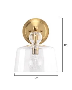 Brass & Clear Glass Hudson Wall Sconce 13 Brass & Clear Glass Hudson Wall Sconce -Jamie Young Store loomlan brass and clear glass hudson wall sconce jamie young wall sconces 7 33038275150037