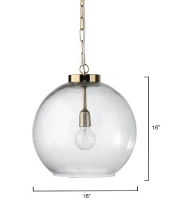 Brass & Glass Luca Pendant -Jamie Young Store loomlan brass and glass luca pendant jamie young pendants 6 33038330626261