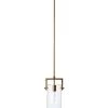 Brass And Glass Over Island Lighting Cambrai Pendant Small