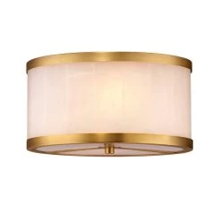 Brass & White Alabaster Small Upsala Flush Mount Ceiling Light 8 Brass & White Alabaster Small Upsala Flush Mount Ceiling Light -Jamie Young Store loomlan brass and white alabaster small upsala flush mount ceiling light jamie young flush mounts 3 33038010876117