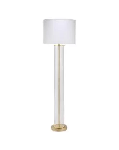 Brass Clear Glass 64" Vanderbilt Floor Lamp