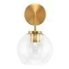 Brass Clear Glass Reece Wall Sconce