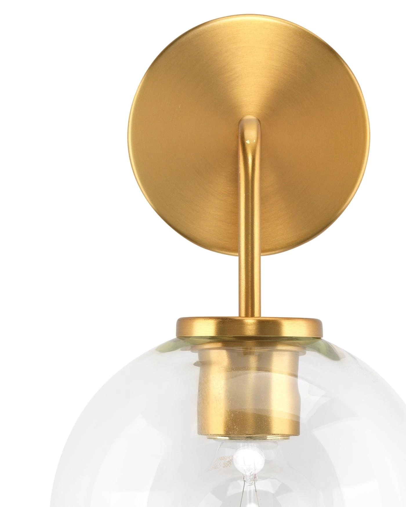 Brass Clear Glass Reece Wall Sconce 2 Brass Clear Glass Reece Wall Sconce - Image 2