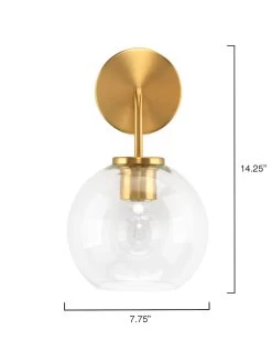 Brass Clear Glass Reece Wall Sconce 11 Brass Clear Glass Reece Wall Sconce -Jamie Young Store loomlan brass clear glass reece wall sconce jamie young wall sconces 6 33038277705941
