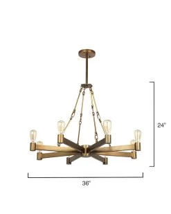 Brass Mid-Century Modern Manchester 8 Light Chandelier -Jamie Young Store loomlan brass mid century modern manchester 8 light chandelier jamie young chandeliers 10 33037985972437