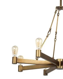 Brass Mid-Century Modern Manchester 8 Light Chandelier -Jamie Young Store loomlan brass mid century modern manchester 8 light chandelier jamie young chandeliers 5 33037984301269
