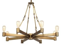 Brass Mid-Century Modern Manchester 8 Light Chandelier -Jamie Young Store loomlan brass mid century modern manchester 8 light chandelier jamie young chandeliers 6 33037984792789