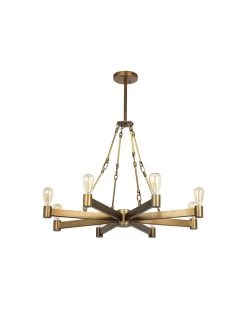 Brass Mid-Century Modern Manchester 8 Light Chandelier -Jamie Young Store loomlan brass mid century modern manchester 8 light chandelier jamie young chandeliers 7 33037985251541