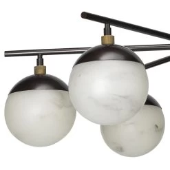 Bronze Alabaster Metro 6 Light Chandelier -Jamie Young Store loomlan bronze alabaster metro 6 light chandelier jamie young chandeliers 7 33037984956629