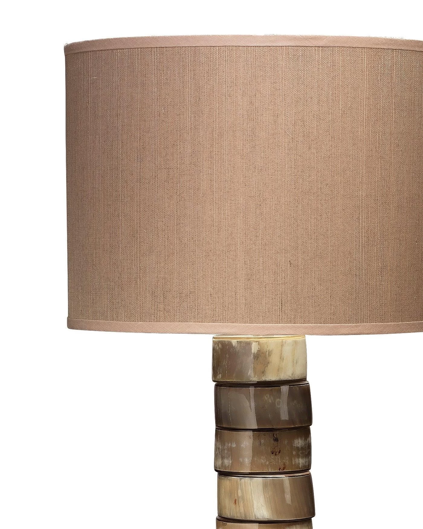 Brown Faux Buffalo Horn Stacked Floor Lamp 3 Brown Faux Buffalo Horn Stacked Floor Lamp - Image 3