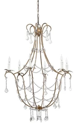 Candle Style Crystal Beads And Iron Scarlett Chandelier -Jamie Young Store loomlan candle style crystal beads and iron scarlett chandelier jamie young chandeliers 9 33038001832149