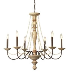 Candle Style Crystal Beads And Wood Core Maybel Chandelier -Jamie Young Store loomlan candle style crystal beads and wood core maybel chandelier jamie young chandeliers 3 33038258471125