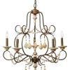 Candle Style Tiered Wood Beads Yellowstone Chandelier