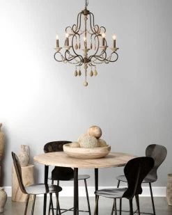 Candle Style Tiered Wood Beads Yellowstone Chandelier -Jamie Young Store loomlan candle style tiered wood beads yellowstone chandelier jamie young chandeliers 5 33038017691861