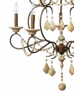 Candle Style Tiered Wood Beads Yellowstone Chandelier -Jamie Young Store loomlan candle style tiered wood beads yellowstone chandelier jamie young chandeliers 6 33038018183381