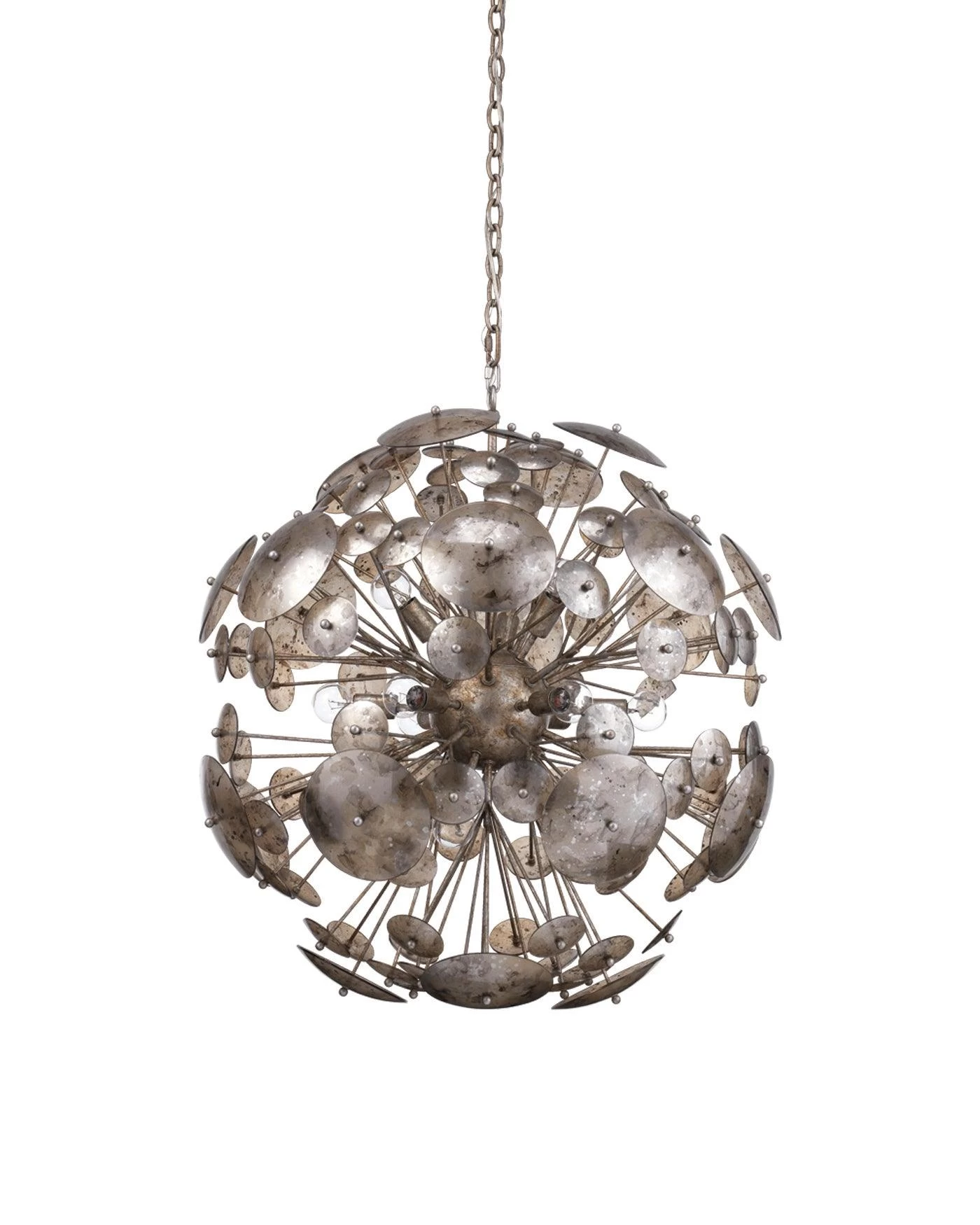 Champagne Iron And Glass Constellation Round Chandelier 1 Champagne Iron And Glass Constellation Round Chandelier
