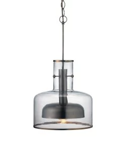 Clear Glass Clyde Pendant -Jamie Young Store loomlan clear glass clyde pendant jamie young pendants 3 33037964116181