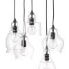 Clear Glass Multi-Pendant 5 Light Pendant