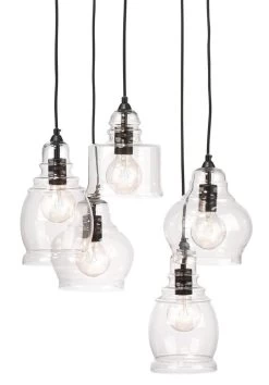 Clear Glass Multi-Pendant 5 Light Pendant -Jamie Young Store loomlan clear glass multi pendant 5 light pendant jamie young pendants 3 33038247592149