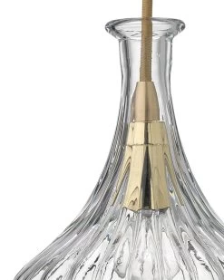 Clear Textured Glass Isabella Carafe Pendant -Jamie Young Store loomlan clear textured glass isabella carafe pendant jamie young pendants 3 33037975978197
