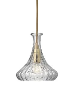 Clear Textured Glass Isabella Carafe Pendant -Jamie Young Store loomlan clear textured glass isabella carafe pendant jamie young pendants 4 33037976731861