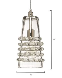 Clear Textured Glass Long Ribbon Pendant 10 Clear Textured Glass Long Ribbon Pendant -Jamie Young Store loomlan clear textured glass long ribbon pendant jamie young pendants 5 33037998424277