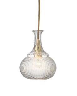 Clear Textured Glass Olive Carafe Pendant -Jamie Young Store loomlan clear textured glass olive carafe pendant jamie young pendants 4 33037988167893