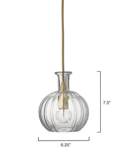 Clear Textured Glass Sophia Carafe Pendant -Jamie Young Store loomlan clear textured glass sophia carafe pendant jamie young pendants 5 33038004912341