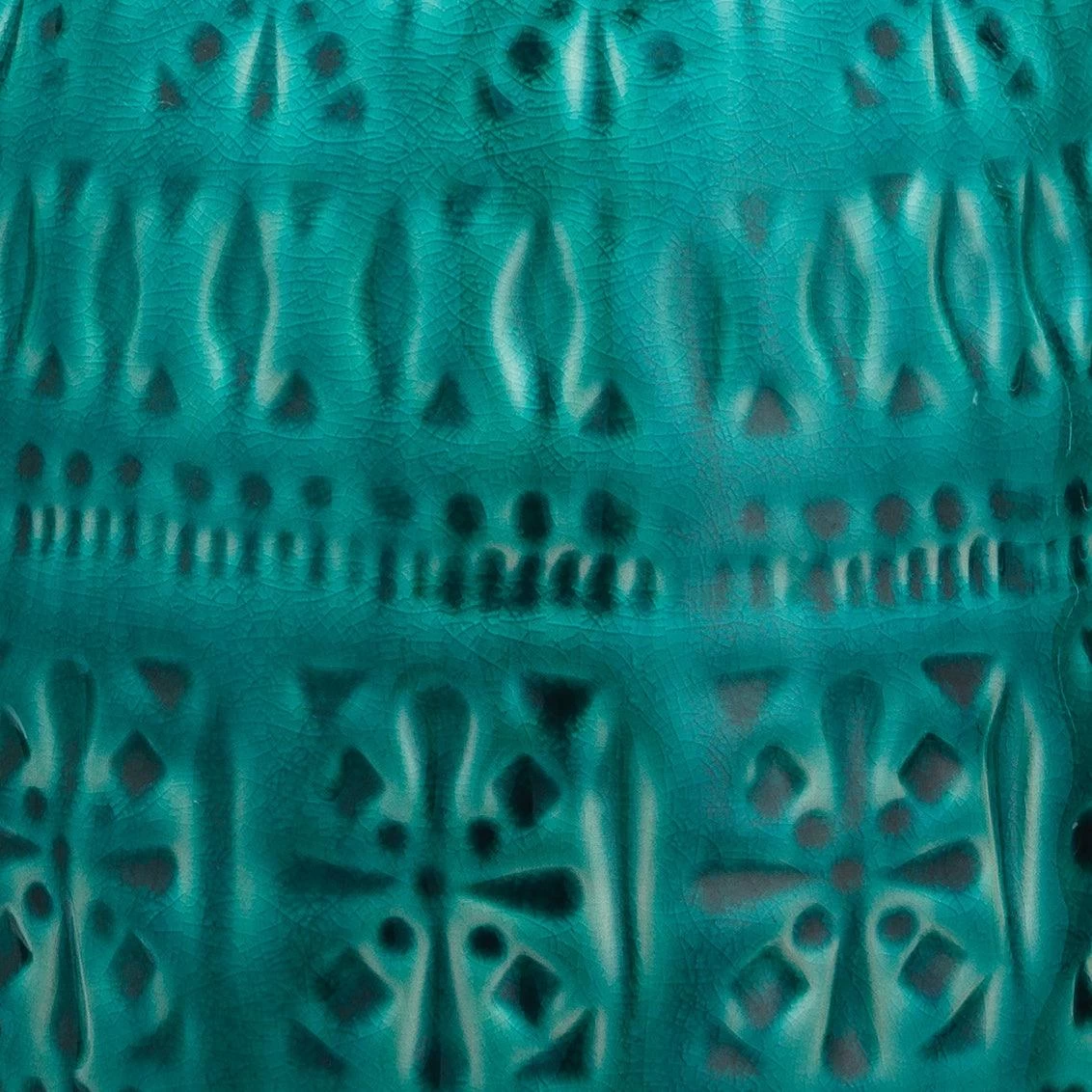 Coastal Style Aqua Ceramic Frieze Table Lamp 2 Coastal Style Aqua Ceramic Frieze Table Lamp - Image 2