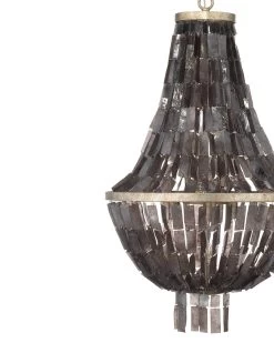 Coastal Style Black Iron Sea Shell Capsize Chandelier -Jamie Young Store loomlan coastal style black iron sea shell capsize chandelier jamie young chandeliers 4 33037959856341