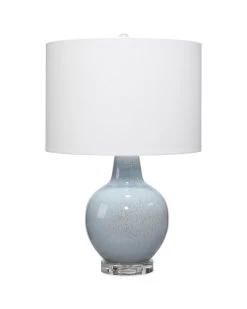 Coastal Style Blue Ceramic Aubrey Table Lamp
