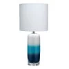 Coastal Style Blue Ceramic Haze Table Lamp