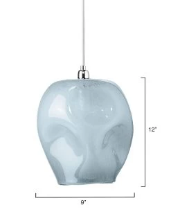 Coastal Style Blue Glass Dimpled Glass Pendant -Jamie Young Store loomlan coastal style blue glass dimpled glass pendant jamie young pendants 5 33037969457365