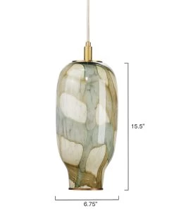Coastal Style Blue Glass Helen Pendant - Large -Jamie Young Store loomlan coastal style blue glass helen pendant large jamie young pendants 5 33037972373717