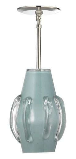 Coastal Style Blue Glass Talon Pendant