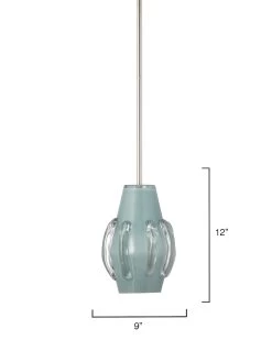 Coastal Style Blue Glass Talon Pendant -Jamie Young Store loomlan coastal style blue glass talon pendant jamie young pendants 5