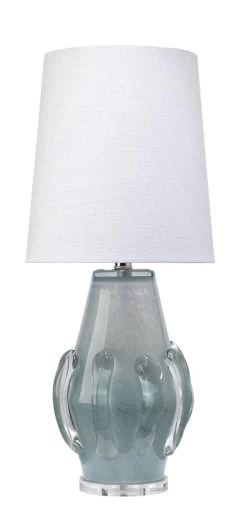 Coastal Style Blue Glass Talon Table Lamp