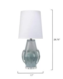 Coastal Style Blue Glass Talon Table Lamp -Jamie Young Store loomlan coastal style blue glass talon table lamp jamie young table lamps 6 33038238187733